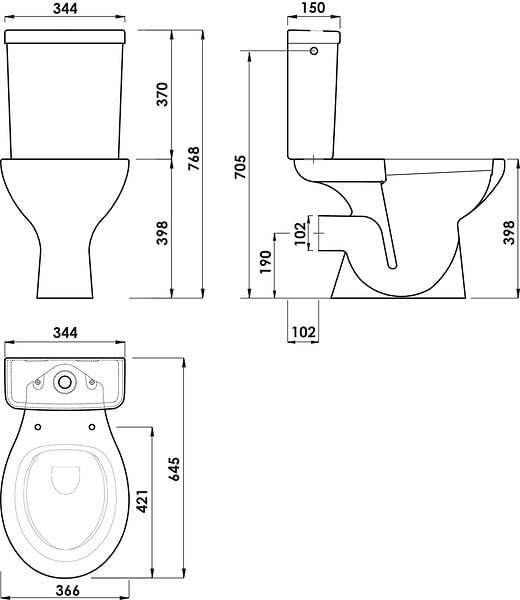 ONDEE - Pack WC NF Sans Bride - Abattant Thermodur - Fermeture ralentie - large