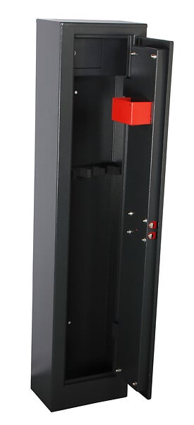 WORK MEN - Armoire à  fusils 315X205X1380mm avec coffre intérieur - 5 fusils - Workmen Security - large