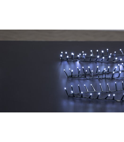 FEERIC LIGHTS & CHRISTMAS - Guirlande Lumineuse Extérieur 50 m 2000 LED Blanc froid et 8 jeux de lumière - large