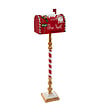 FEERIC LIGHTS & CHRISTMAS - Déco de Noël Boite aux lettres avec pied façon sucre d'orge H 100.5 cm - vignette