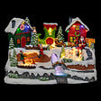 FEERIC LIGHTS & CHRISTMAS - Village de Noël lumineux, animé et musical Père Noël  et Lutins - vignette