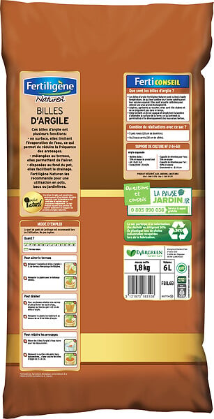 FERTILIGEN - FERTILIGENE NATUREN Billes d'Argile UAB 6 L - large