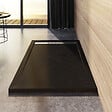 AICA SANITAIRE - AICA Receveur de douche 160x80cm antidérapant noir anthracite LMR8016 - vignette