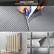 VOUNOT - Isolant thermique a bulle double couche aluminium radiateur reflecteur 0.6x10m - vignette