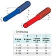 BLANSOL BARBI - Tube PER PEX-b prégainé - Ø25x2,3mm couronne 50ML - rouge- réf : 254008 - BLANSOL BARBI - vignette