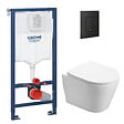 GROHE - Pack WC Rapid SL + WC Swiss Aqua Technologies Infinitio sans bride + Plaque de commande noir mat  (RapidSL-Infinitio-KF0) - vignette
