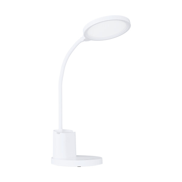Lampe De Bureau Eglo Argentée – Culot E27 – Technologie LED – Occasion
