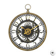 ATMOSPHERA - Horloge murale plastique Liliana - Marron - 27cm - vignette