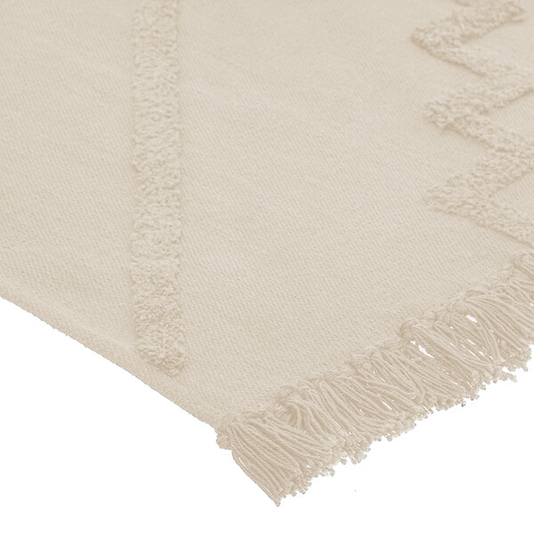 ATMOSPHERA - Tapis tufté en coton Inca - Ivoire - L.170xl.120cm - large