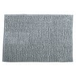 MSV - Tapis de bain microfibre chenille - Gris clair - 40x60cm - vignette