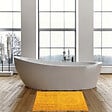 MSV - MSV Tapis de bain Microfibre CHENILLE 40x60cm Safran - vignette