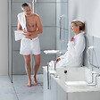 SPIRELLA - Spirella Barre de redressement ou dappui PROF Acier Inox 80cm Blanc - vignette