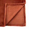 ATMOSPHERA - Plaid Flanel en polyester - Terracotta - 180x230cm - vignette