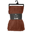 ATMOSPHERA - Plaid Flanel en polyester - Terracotta - 180x230cm - vignette