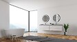 MP GLASS - Miroir LED rond Swann Black 2 - Noir - Diam.75cm - vignette