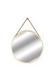 MP GLASS - Miroir LED rond barber chêne - Diam.60cm - vignette