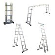 SECURY-T - Échelle Multifonction Pliable 4x4 marches 6 en 1 - 4.6m - 100% aluminium - Avec plateforme échafaudage - vignette