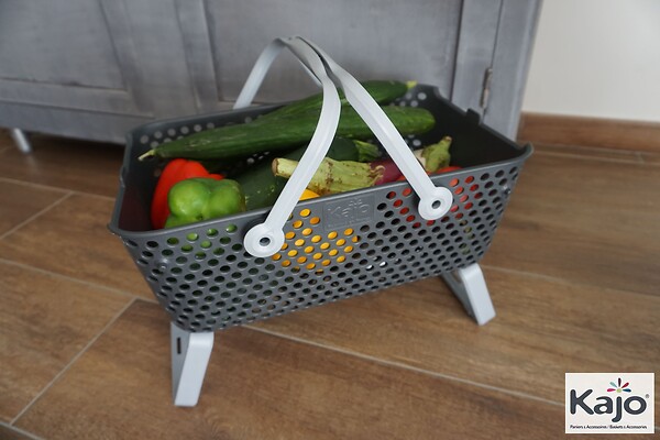 KAJO - Panier Kajo 15L Gris / Gris Souris - large