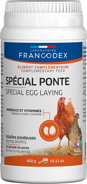 FRANCODEX - Complément alimentaire poules pondeuses Special Ponte - 400g - large