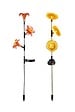 GALIX - Décoration solaire fleurs lys-tournesol - H.77cm - vignette