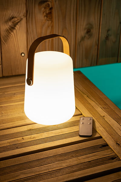 GALIX - Lanterne portative rechargeable par USB 9 LED Blanc Chaud en plateau - large