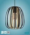 EGLO - Suspension en acier - ENCINITOS - Noir et Or - H 110cm - vignette