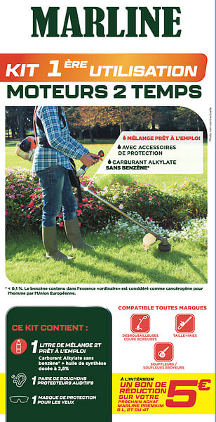MARLINE - Kit première utilisation moteur 2 temps - 1L - large