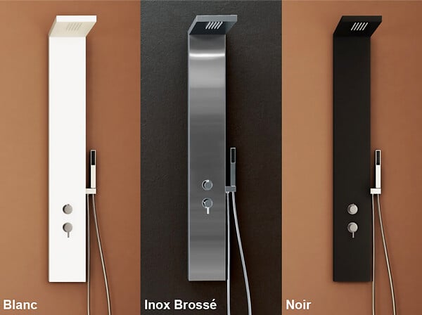 KINEDO - Colonne de douche AQUASTYLE - Finition : Inox brossé - large