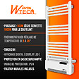 WARM TECH - Radiateur sèche serviettes avec fluide 500W + soufflerie 1000W - vignette