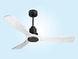 PURLINE - Ventilateur de plafond Réversible  Thermostat Wifi Moteur à courant continu Toits en pente Télécommande Hypersilence Mémoire Shopify Vendible (AUTOMATIQUE) - vignette