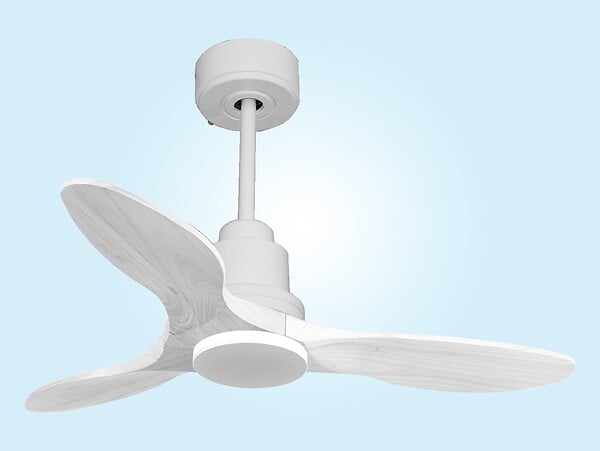 PURLINE - Ventilateur de plafond Réversible  Thermostat Wifi Moteur à courant continu Toits en pente Télécommande Hypersilence Mémoire Shopify Vendible (AUTOMATIQUE) - large