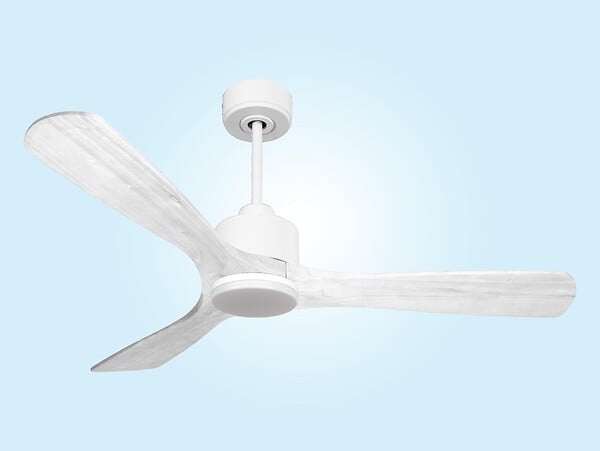 PURLINE - Ventilateur de plafond Réversible  Thermostat Dimmable Wifi Moteur à courant continu Toits en pente Télécommande Lumière à trois tons Hypersilence Mémoire - large