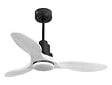 PURLINE - Ventilateur de plafond Réversible  Thermostat Dimmable Wifi Moteur à courant continu Toits en pente Télécommande Lumière à trois tons Hypersilence Mémoire - vignette