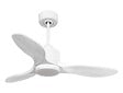 PURLINE - Ventilateur de plafond Réversible  Thermostat Dimmable Wifi Moteur à courant continu Toits en pente Télécommande Lumière à trois tons Hypersilence Mémoire - vignette
