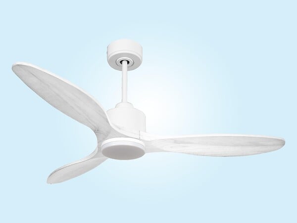 PURLINE - Ventilateur de plafond Réversible  Thermostat Dimmable Wifi Moteur à courant continu Toits en pente Télécommande Lumière à trois tons Hypersilence Mémoire - large