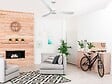 PURLINE - Ventilateur de plafond Réversible  Thermostat Wifi Moteur à courant continu Toits en pente Télécommande Hypersilence Mémoire Shopify Vendible (AUTOMATIQUE) - vignette