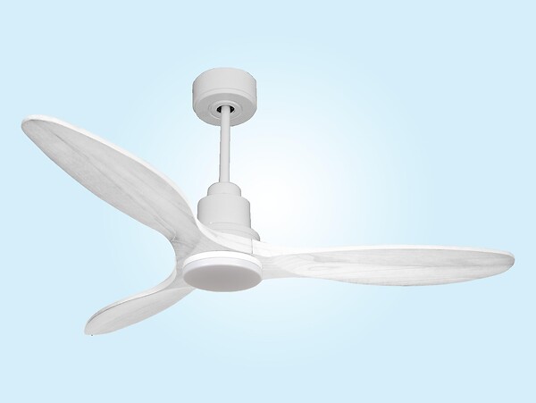 PURLINE - Ventilateur de plafond Réversible  Thermostat Dimmable Wifi Moteur à courant continu Toits en pente Télécommande Lumière à trois tons Hypersilence Mémoire - large