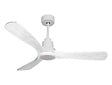 PURLINE - Ventilateur de plafond Réversible  Thermostat Dimmable Wifi Moteur à courant continu Toits en pente Télécommande Lumière à trois tons Hypersilence Mémoire - vignette