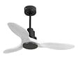 PURLINE - Ventilateur de plafond Réversible  Thermostat Wifi Moteur à courant continu Toits en pente Télécommande Hypersilence Mémoire Shopify Vendible (AUTOMATIQUE) - vignette
