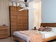 PURLINE - Ventilateur de plafond Réversible  Thermostat Dimmable Wifi Moteur à courant continu Toits en pente Télécommande Lumière à trois tons Hypersilence Mémoire - vignette
