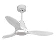 PURLINE - Ventilateur de plafond Réversible  Thermostat Dimmable Wifi Moteur à courant continu Toits en pente Télécommande Lumière à trois tons Hypersilence Mémoire - vignette