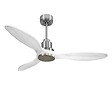 PURLINE - Ventilateur de plafond Réversible  Thermostat Wifi Moteur à courant continu Toits en pente Télécommande Hypersilence Mémoire Shopify Vendible (AUTOMATIQUE) - vignette