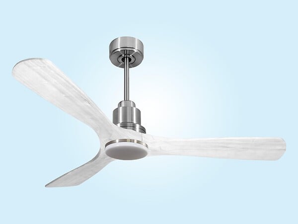 PURLINE - Ventilateur de plafond Réversible  Thermostat Dimmable Wifi Moteur à courant continu Toits en pente Télécommande Lumière à trois tons Hypersilence Mémoire - large
