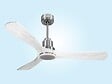 PURLINE - Ventilateur de plafond Réversible  Thermostat Dimmable Wifi Moteur à courant continu Toits en pente Télécommande Lumière à trois tons Hypersilence Mémoire - vignette