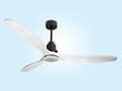 PURLINE - Ventilateur de plafond Réversible  Thermostat Dimmable Wifi Moteur à courant continu Toits en pente Télécommande Lumière à trois tons Hypersilence Mémoire - vignette