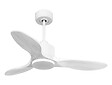 PURLINE - Ventilateur de plafond Réversible  Thermostat Wifi Moteur à courant continu Toits en pente Télécommande Hypersilence Mémoire Shopify Vendible (AUTOMATIQUE) - vignette
