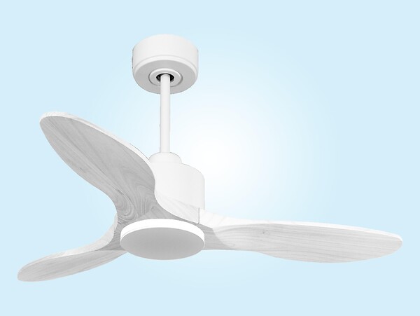 PURLINE - Ventilateur de plafond Réversible  Thermostat Wifi Moteur à courant continu Toits en pente Télécommande Hypersilence Mémoire Shopify Vendible (AUTOMATIQUE) - large