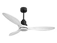 PURLINE - Ventilateur de plafond Réversible  Thermostat Dimmable Wifi Moteur à courant continu Toits en pente Télécommande Lumière à trois tons Hypersilence Mémoire - vignette