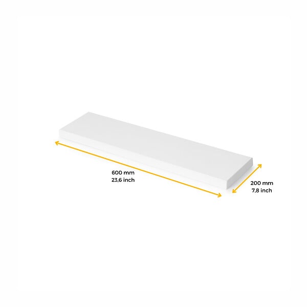 EMUCA - Plateaux pour étagères, 600x200, Peint en blanc, Bois - large