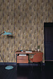GRANDECO - Papier peint intissé effet bois vieilli - 10,05x0,53m - vignette
